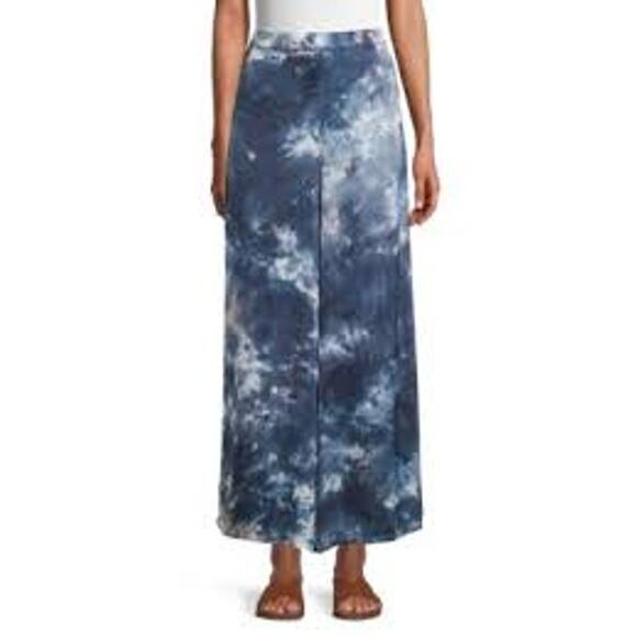 Young, Fabulous, and Broke Womens Wide Leg Elastic Waist Tie Dye Lounge Pants M - Picture 1 of 8